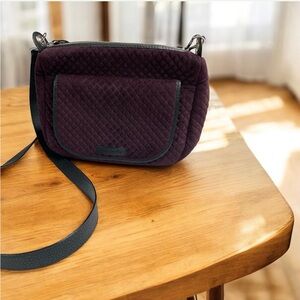 Vera Bradley Dark Purple Quilted Crossbody Bag